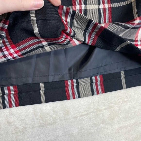 Hanna Anderson plaid academia mini skirt women’s small  school girl - Picture 3 of 5